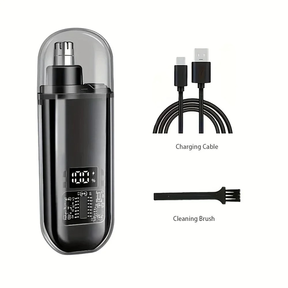 Men'S Grooming Electric Trimmer - 電動ミニ鼻毛耳毛トリマー コンパクト ポータブル USB C急速充電式 充電式