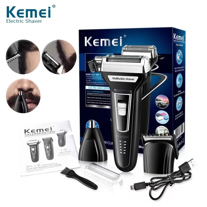 Mens Grooming Box - Kemei 多機能防水 3 で 1 グルーミングキットカッターヘッド