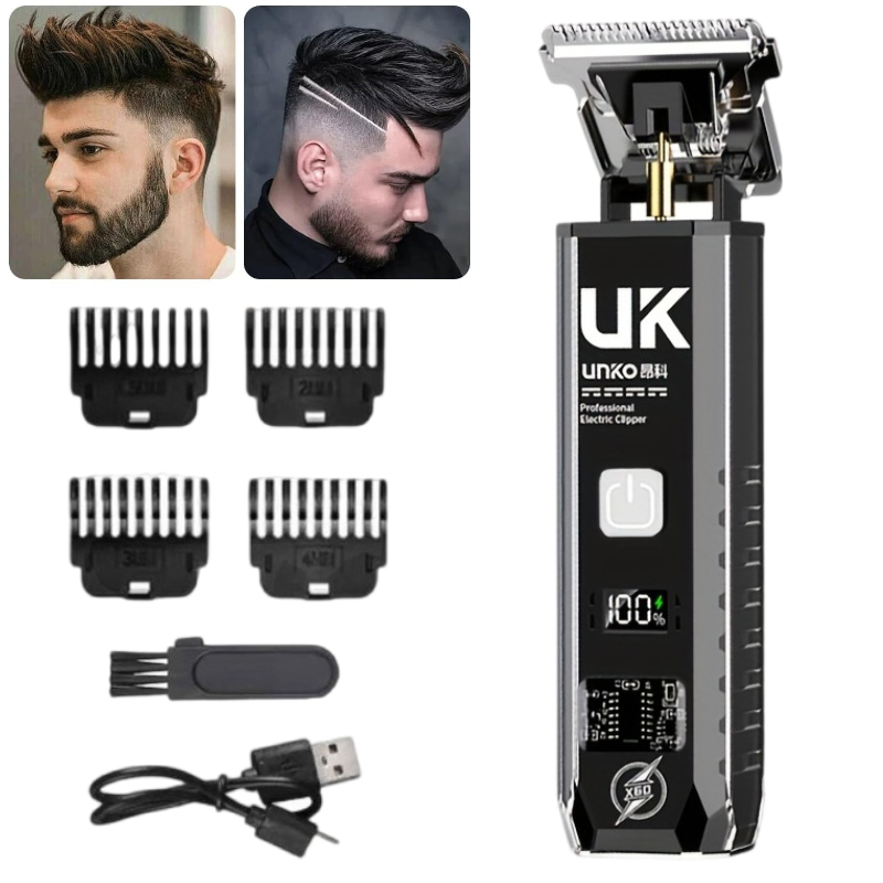 Men'S Grooming Electric Trimmer - T9 電気ひげトリマーコードレスバリカン男性用 4 コームブラシ USB C