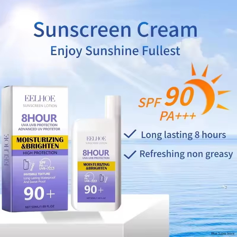 Face Moisturizer Spf - 日焼け止めクリーム SPF 90+ UV保護日焼け修復クリーム サンブロックアイソレーションローション 保湿オイルコントロール