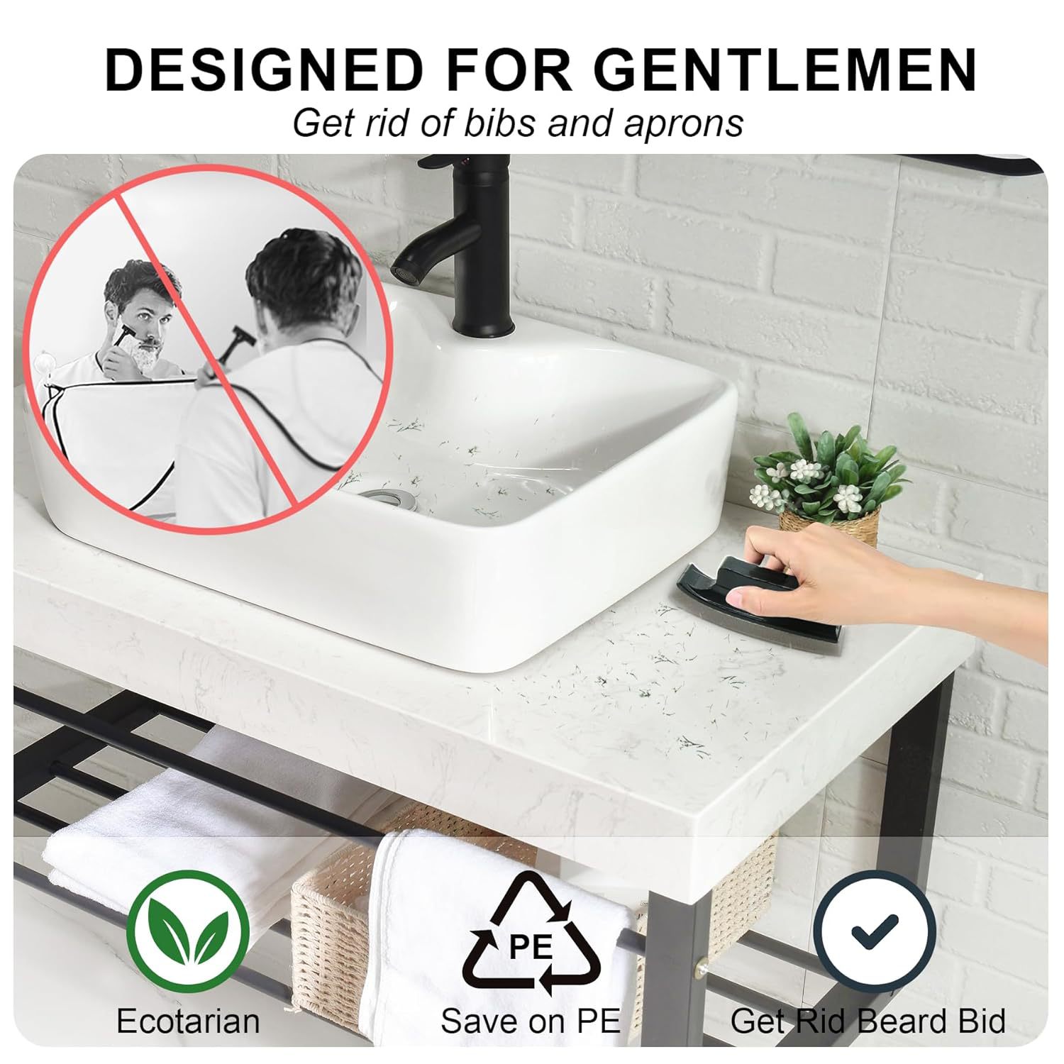 浴室のシンククリーニングブラシひげトリマーシェービングデスク - Men'S Grooming Gadgets のレビューと価格