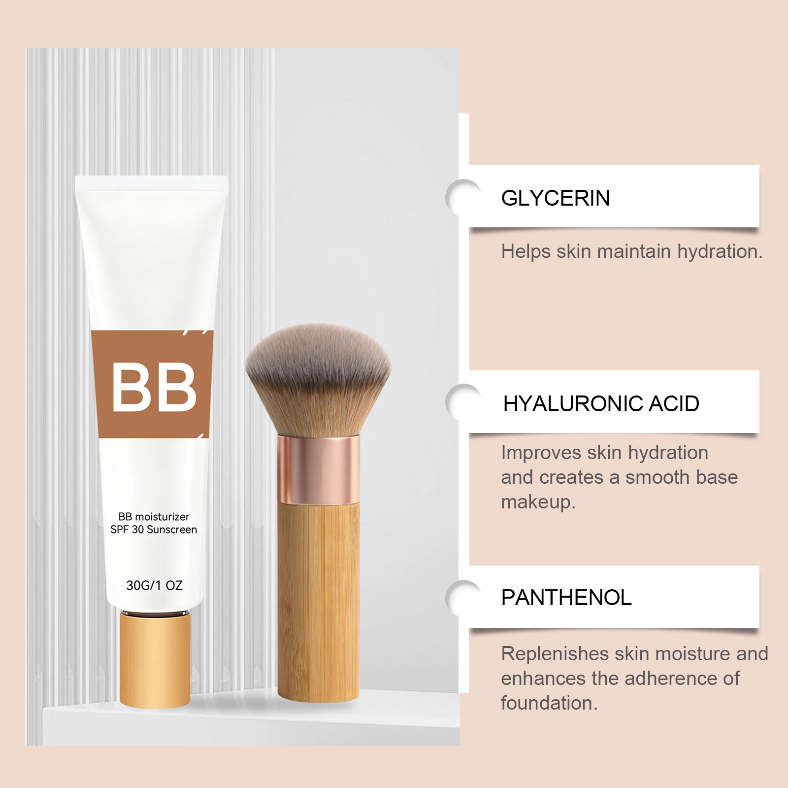 SPF30配合の色付き保湿BBクリーム、ヒアルロン酸配合で肌 - Face Moisturizer Spf のレビューと価格