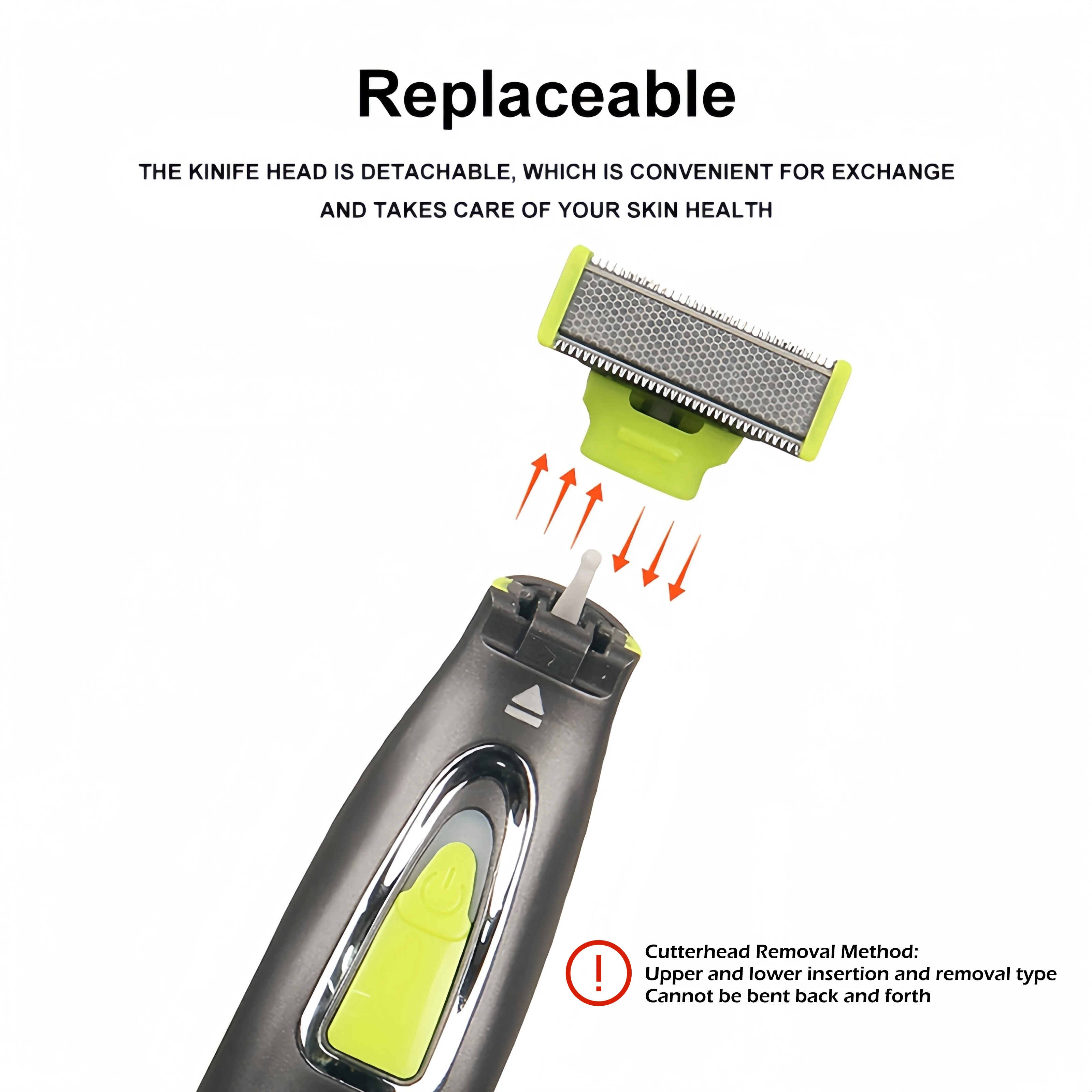 ポータブル USB 充電電気シェーバー T 字型刃全身洗える - Men Grooming Full Body のレビューと価格
