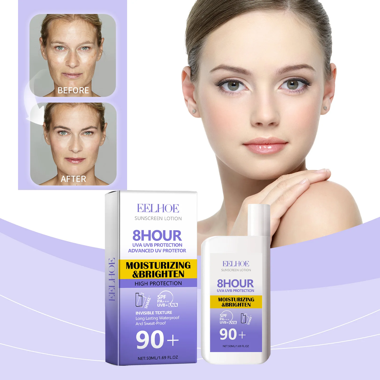 EELHOE 日焼け止め SPF 90 抗 UV アイソレー - Face Moisturizer Spf のレビューと価格