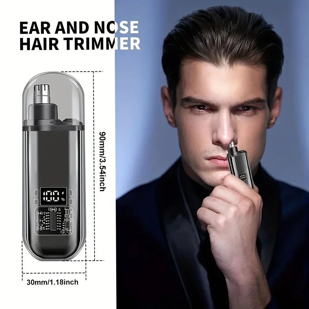 鼻毛耳毛トリマー 電動ミニコンパクトポータブル USB-C急 - Men'S Grooming Electric Trimmer のレビューと価格
