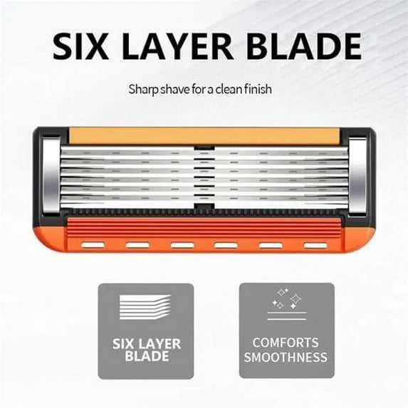 48パック メンズ交換用カミソリ刃、無料カミソリハンドル付き - Men Grooming Full Body のレビューと価格