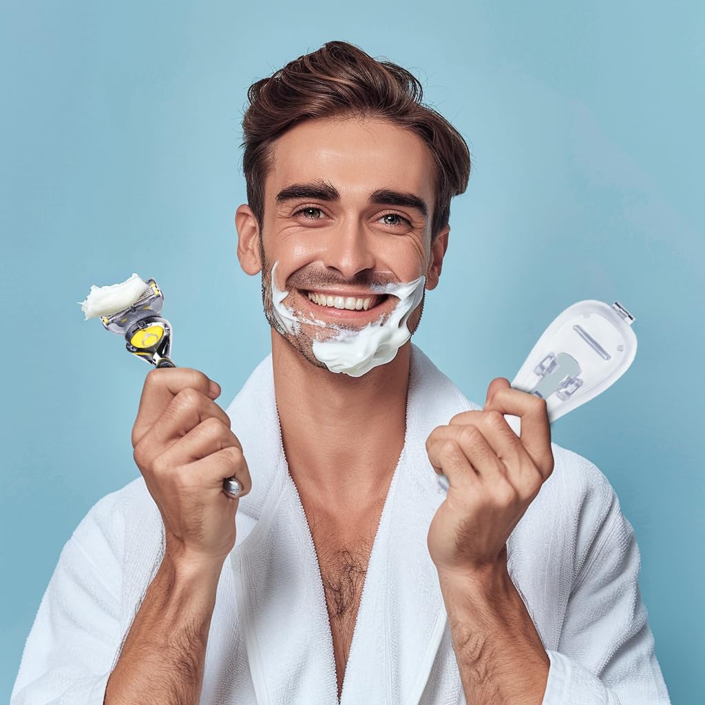 防水傷つきにくい透明かみそり箱防塵ポータブルカートリッジキャ - Mens Grooming Box のレビューと価格