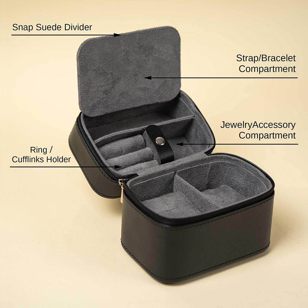 男性用パーソナライズウォッチボックス、トラベルジュエリーケー - Mens Grooming Box のレビューと価格