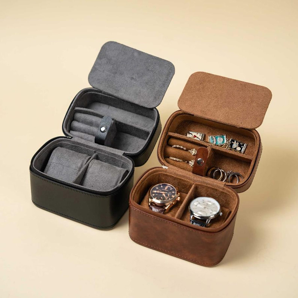 男性用パーソナライズウォッチボックス、トラベルジュエリーケー - Mens Grooming Box のレビューと価格