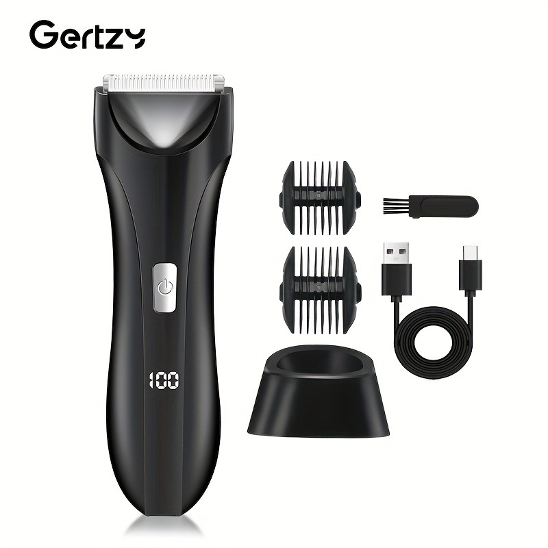 メンズ電動ボディトリマー＆シェーバー、USB充電式2-in- - Men Grooming Full Body のレビューと価格