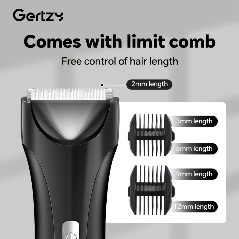 メンズ電動ボディトリマー＆シェーバー、USB充電式2-in- - Men Grooming Full Body のレビューと価格