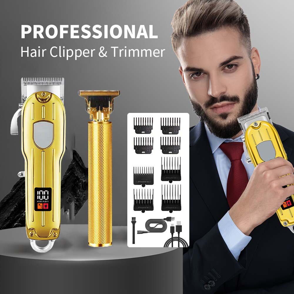 2 in 1電動バリカン＆T字型トリマーセット（男性用）-コ - Men'S Grooming Electric Trimmer のレビューと価格