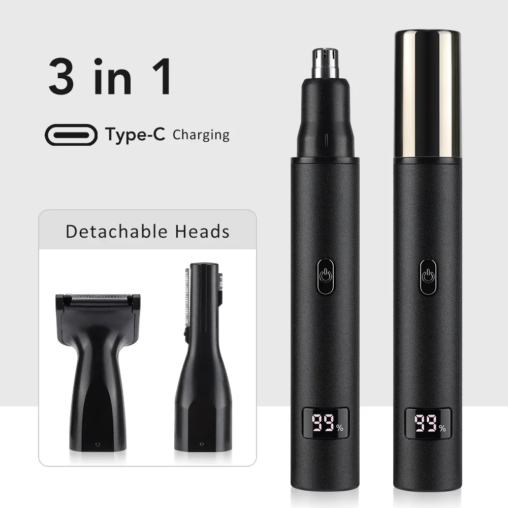 男性用鼻毛トリマー 3 in 1 グルーミングキット、ステン - Mens Grooming Box のレビューと価格