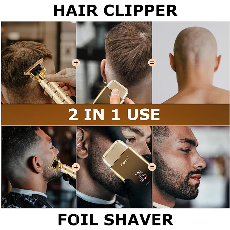 Kemei KM-TX10 T9 ヘアトリマー 電気シェーバ - Men'S Grooming Electric Trimmer のレビューと価格
