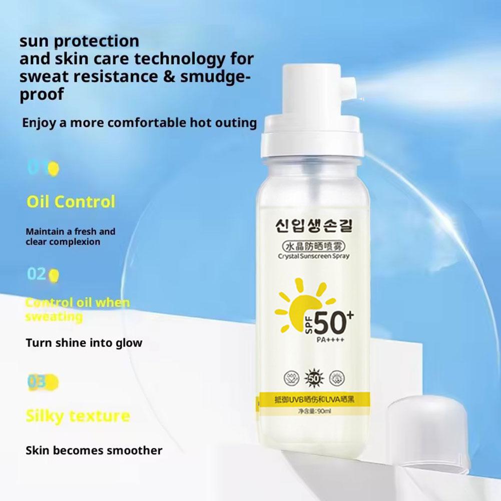 韓国製SPF50+日焼け止めスプレー 軽量マルチ効果 油分コ - Face Moisturizer Spf のレビューと価格