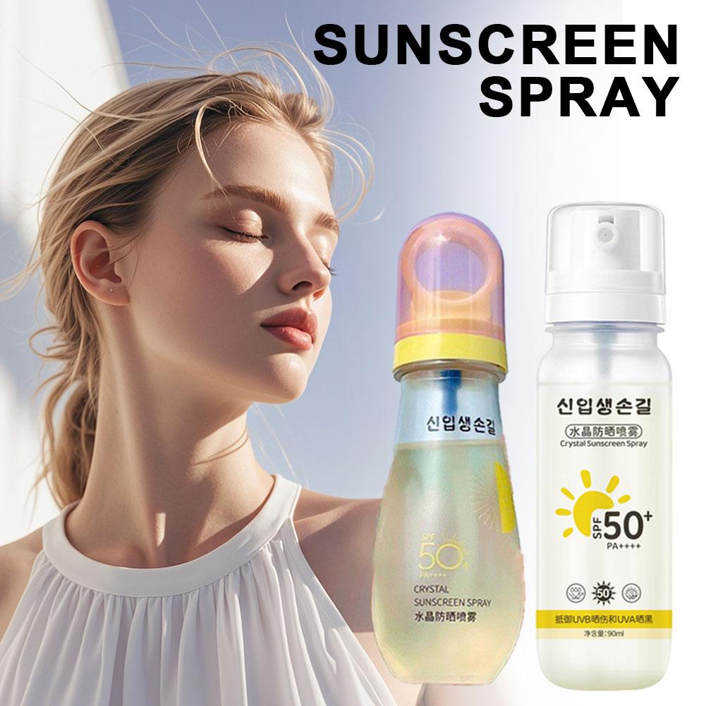 韓国製SPF50+日焼け止めスプレー 軽量マルチ効果 油分コ - Face Moisturizer Spf のレビューと価格