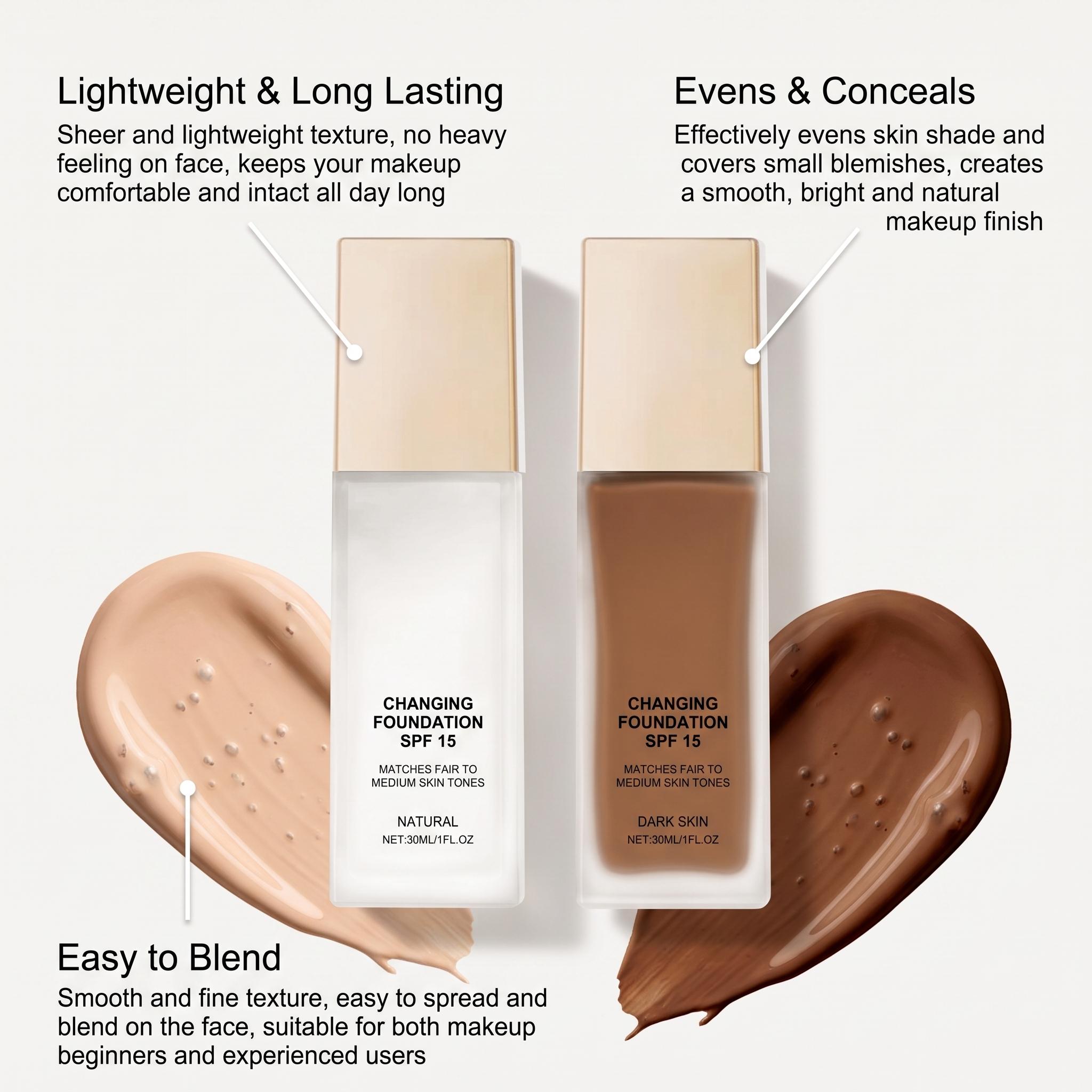 保湿カラーチェンジファンデーション SPF15 長時間持続  - Face Moisturizer Spf のレビューと価格