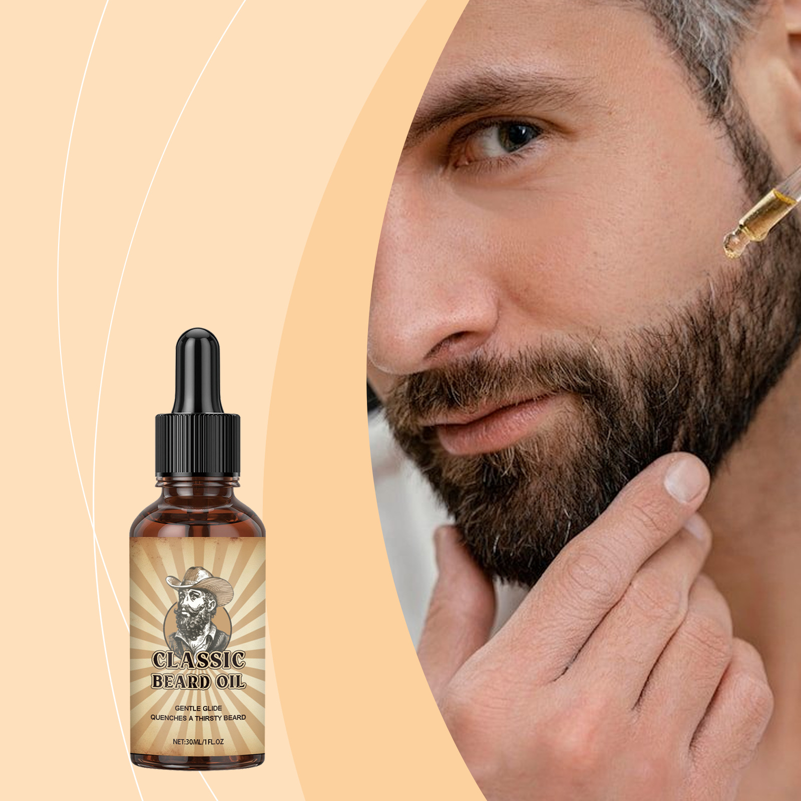ひげの成長ケア エッセンシャルオイル 滑らかさを向上 オイル - Beard Oil Growth のレビューと価格